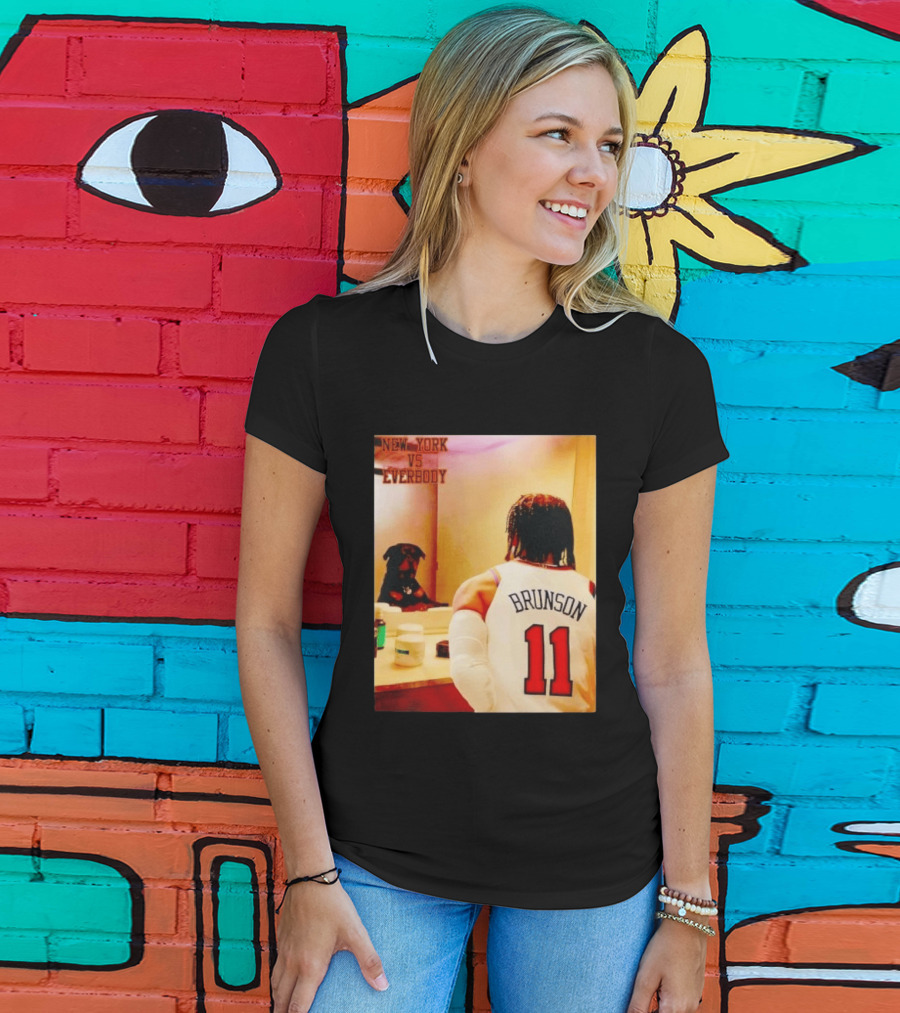 New York Vs Everybody Brunson 11 Mirror Dog T-Shirt