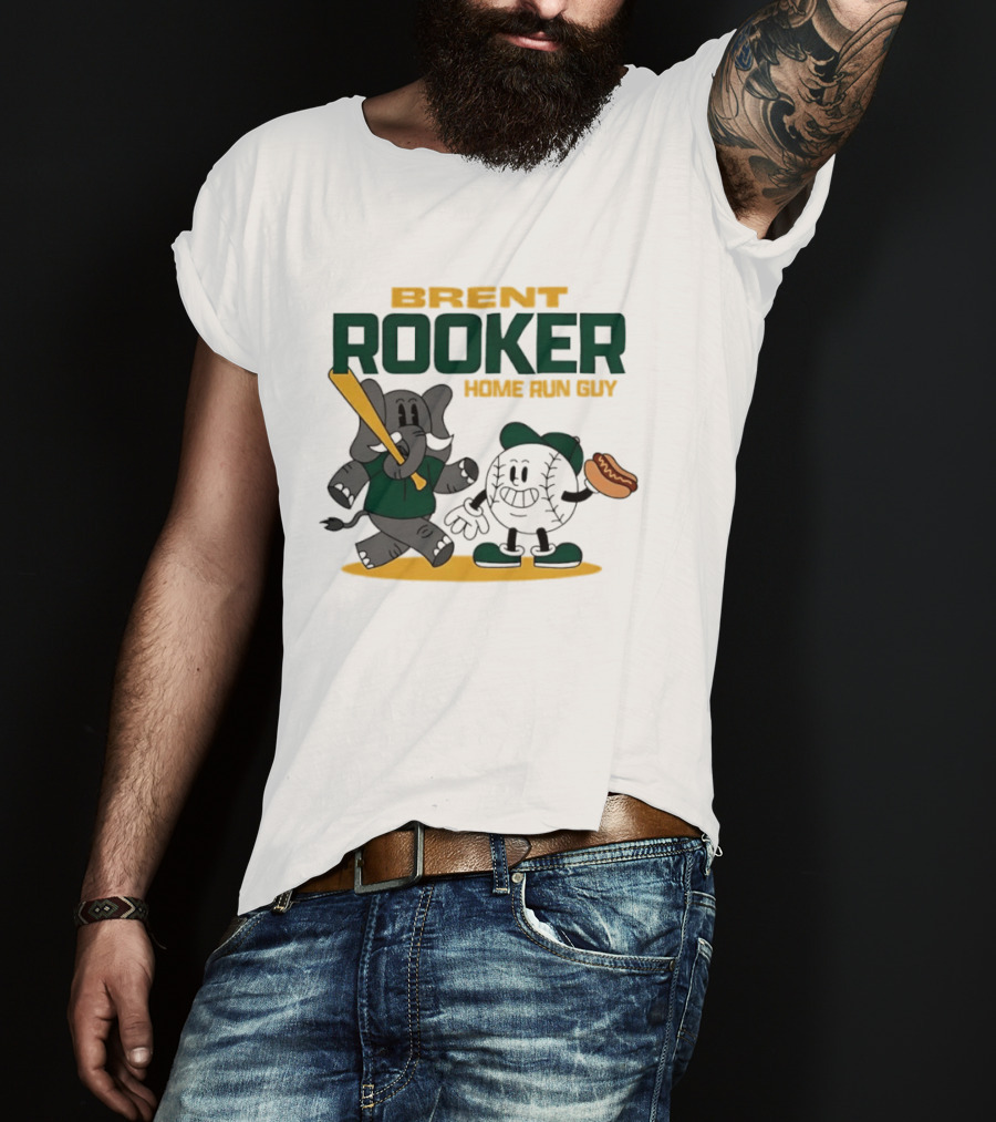 Brent Rooker Oakland Athletics Home Run Guy Elephant Baseball Hotdog T-Shirt