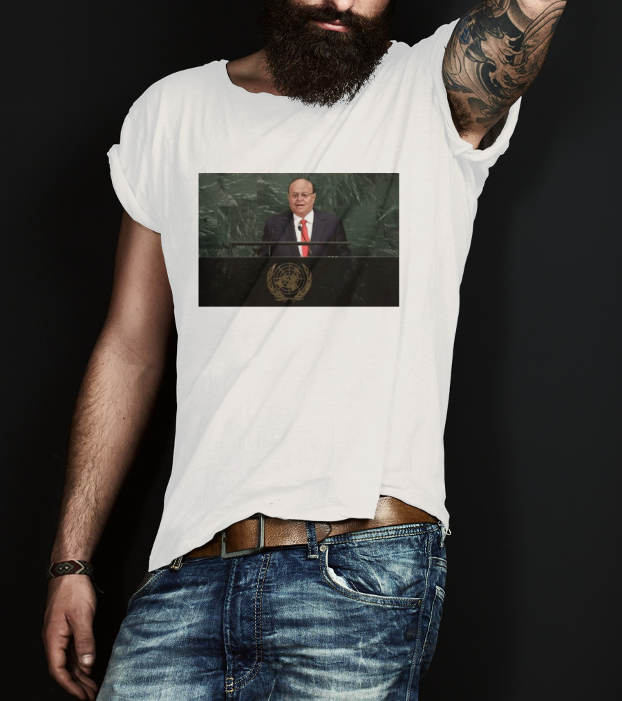 United Nations Address By Former Yemeni President Abdrabbuh Mansur Hadi T-Shirt