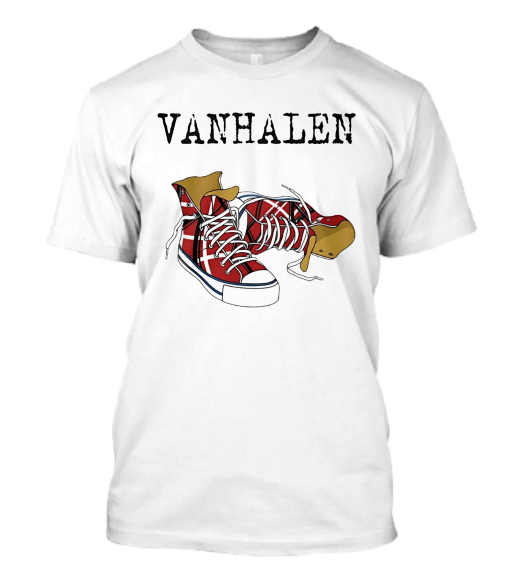 Van Halen Right Here Right Now Tour Red Sneakers T-Shirt
