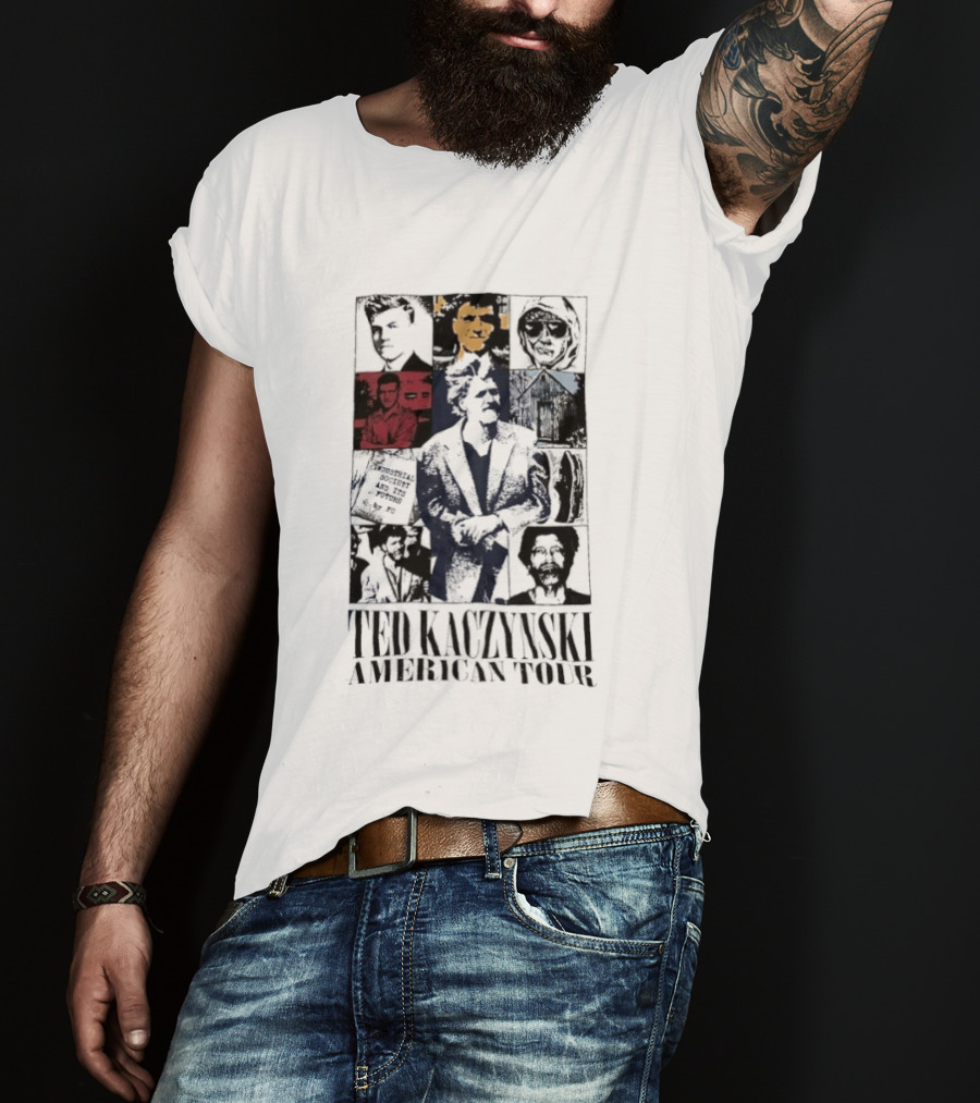 Ted Kaczynski American Tour Collage T-Shirt