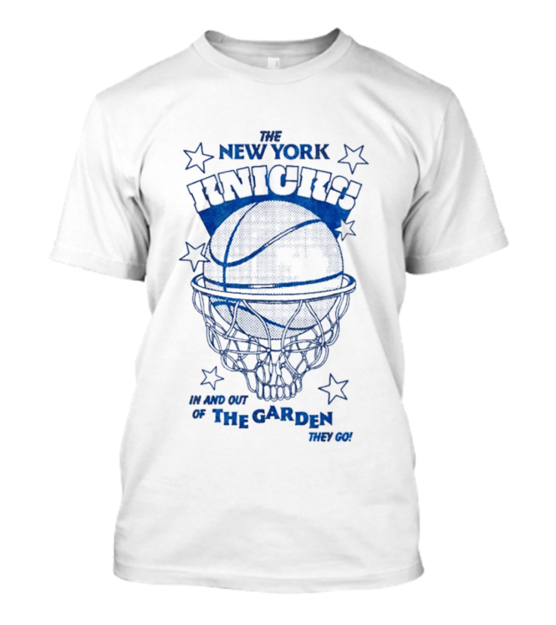New York Knicks Basketball In And Out Of The Garden Starry Night T-Shirt