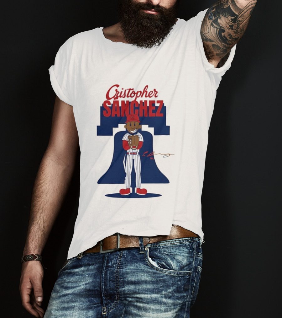 Cristopher Sanchez Philadelphia Phillies MLB Player Number 61 T-Shirt