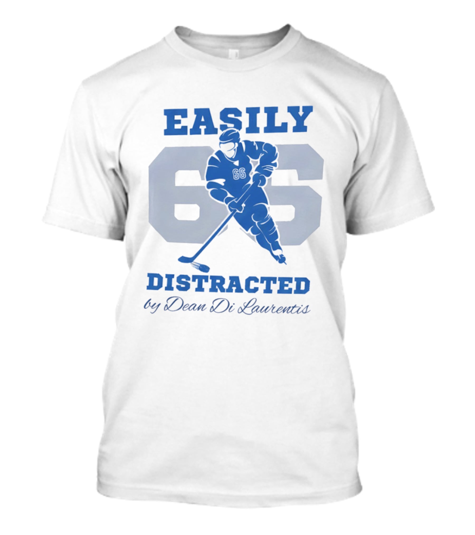 Easily Distracted 66 By Dean Di Laurentis Hockey Romance T-Shirt