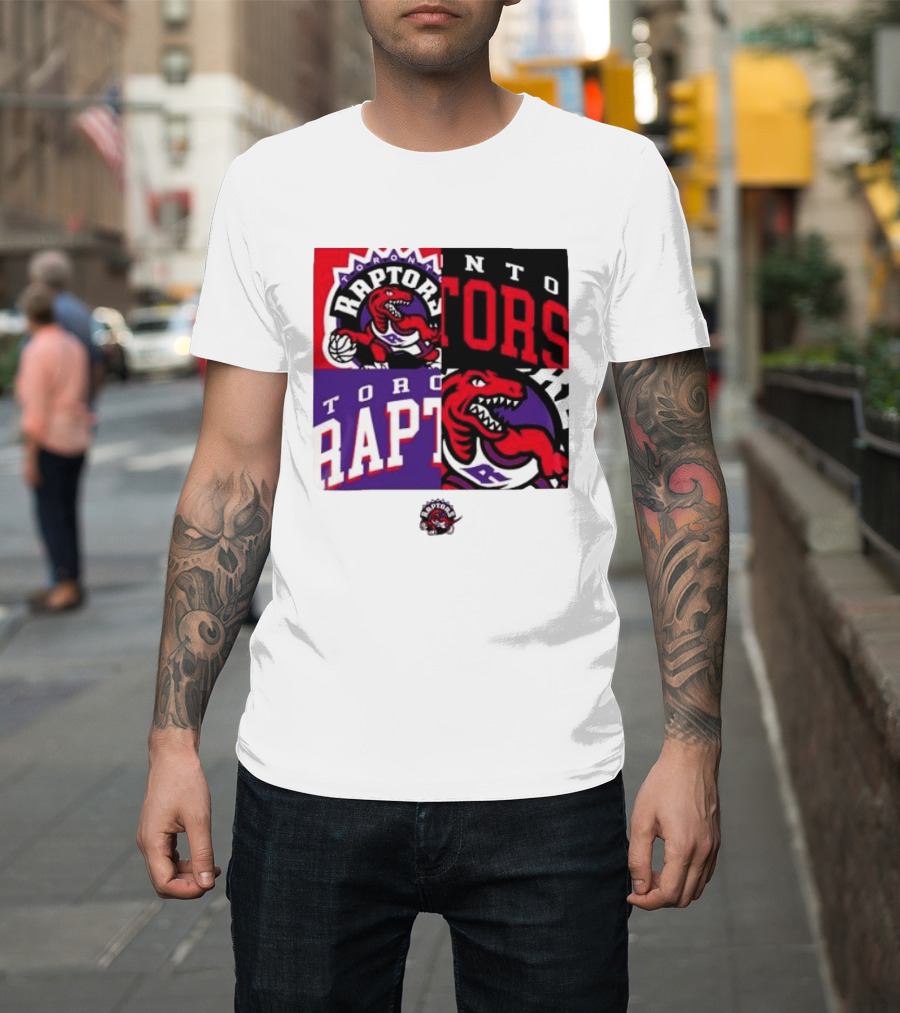 Toronto Raptors NBA Block Team Logo Graphic Raptors Basketball T-Shirt
