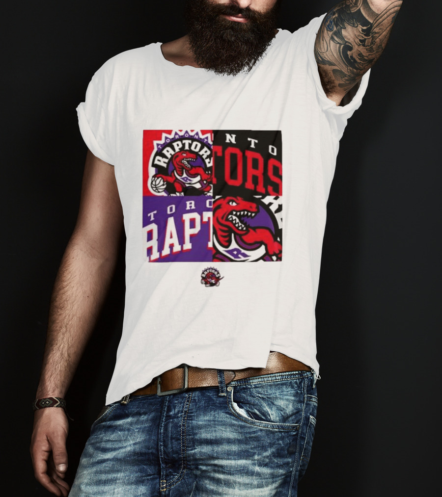 Toronto Raptors NBA Block Team Logo Graphic Raptors Basketball T-Shirt