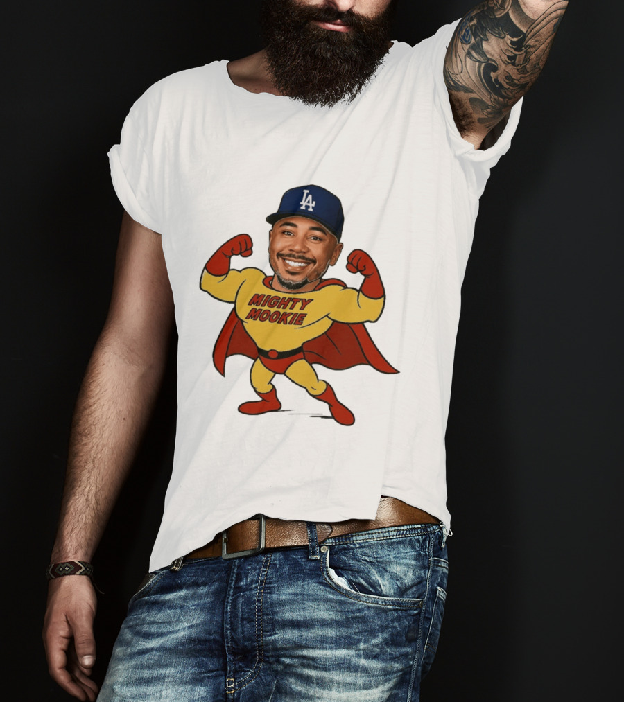 Mookie Betts Los Angeles Dodgers Mighty Mookie Superman T-Shirt