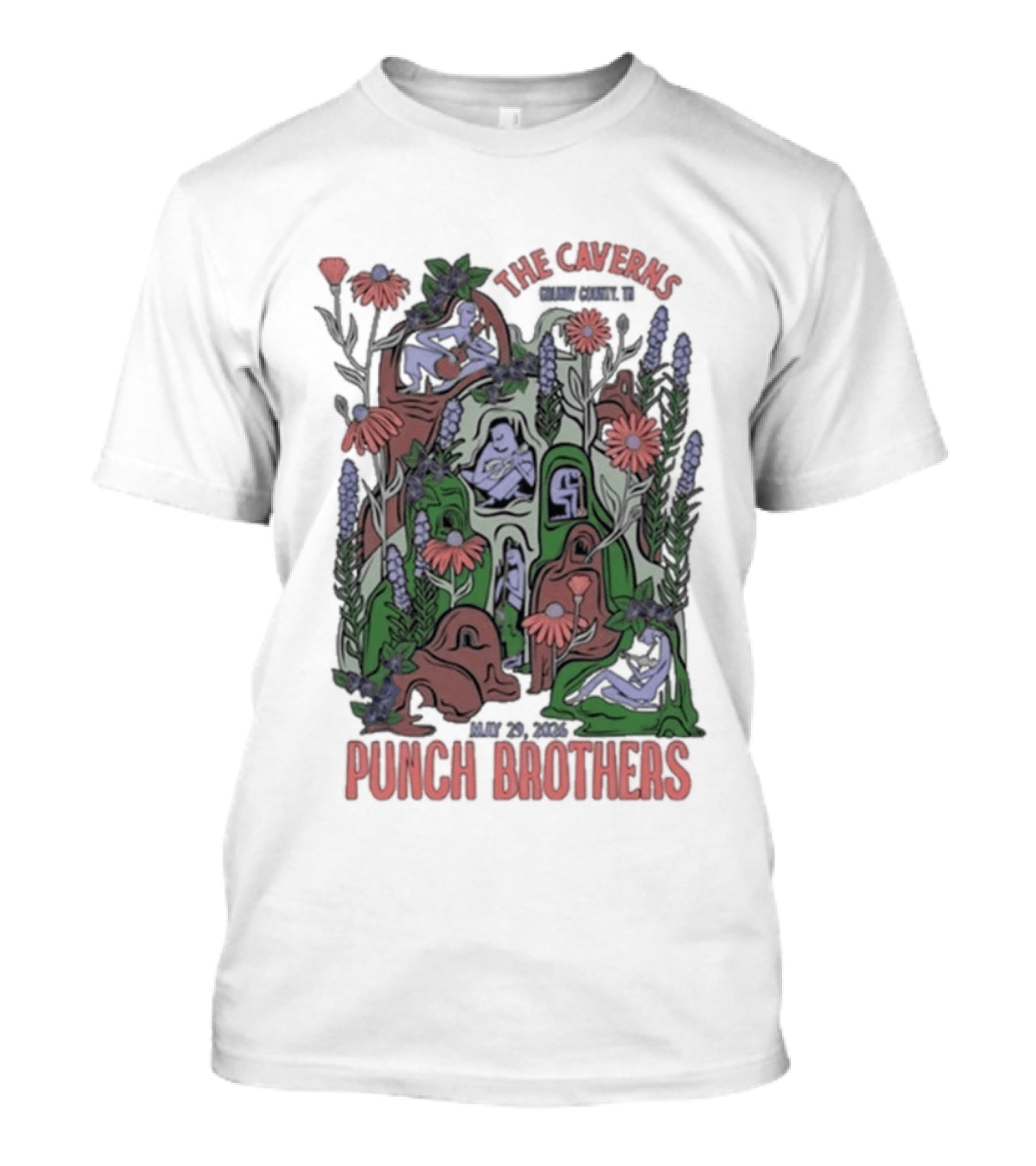 Punch Brothers Live Concert The Caverns Pelham TN 05.29.2026 T-Shirt
