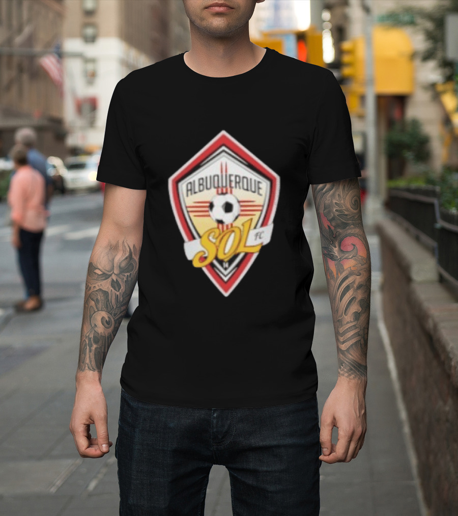 Albuquerque Sol FC Soccer Emblem 2026 Football T-Shirt