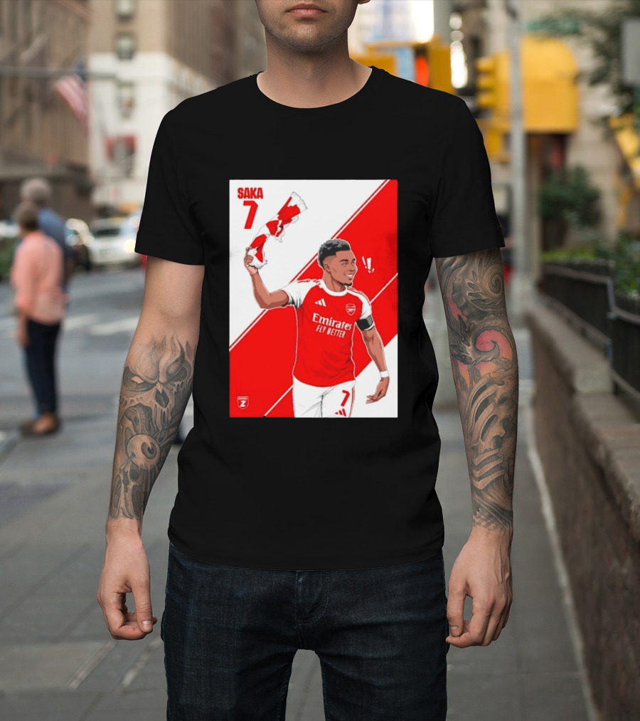 Arsenal F.C. Bukayo Saka 7 Starboy Emirates Fly Better T-Shirt