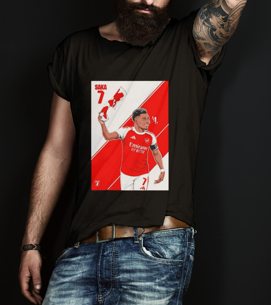 Arsenal F.C. Bukayo Saka 7 Starboy Emirates Fly Better T-Shirt