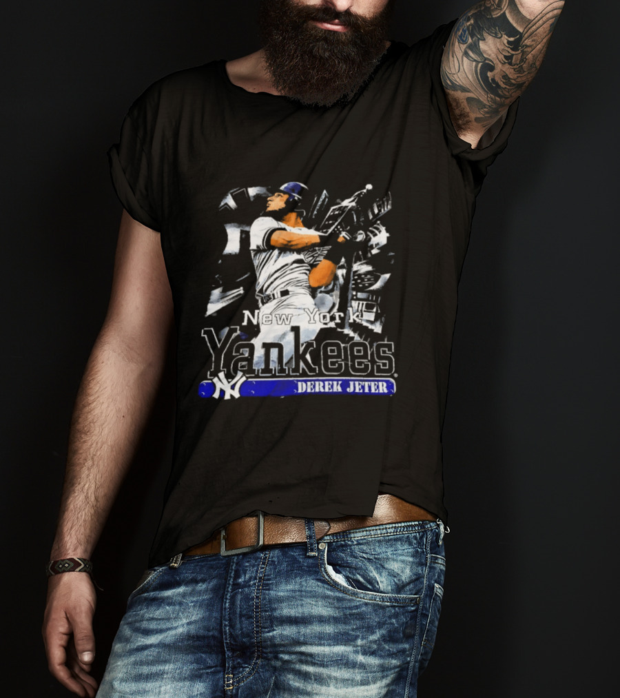 Yankees Derek Jeter Career Highlights New York Baseball Legend T-Shirt