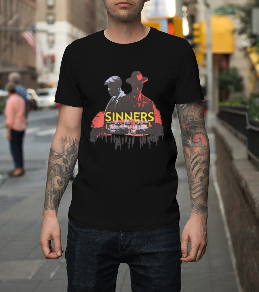 Sinners Dance With The Devil Film Noir Crime Drama T-Shirt