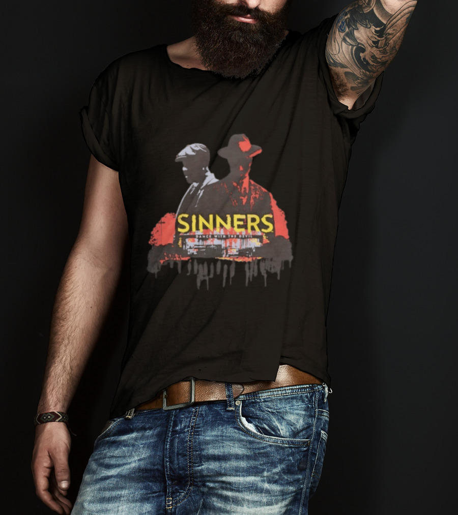 Sinners Dance With The Devil Film Noir Crime Drama T-Shirt