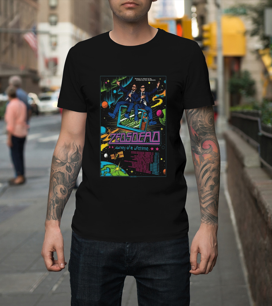 Zeds Dead Journey Of A Lifetime History Is About To Be Written By Two Deadbeats Tour 2026 T-Shirt