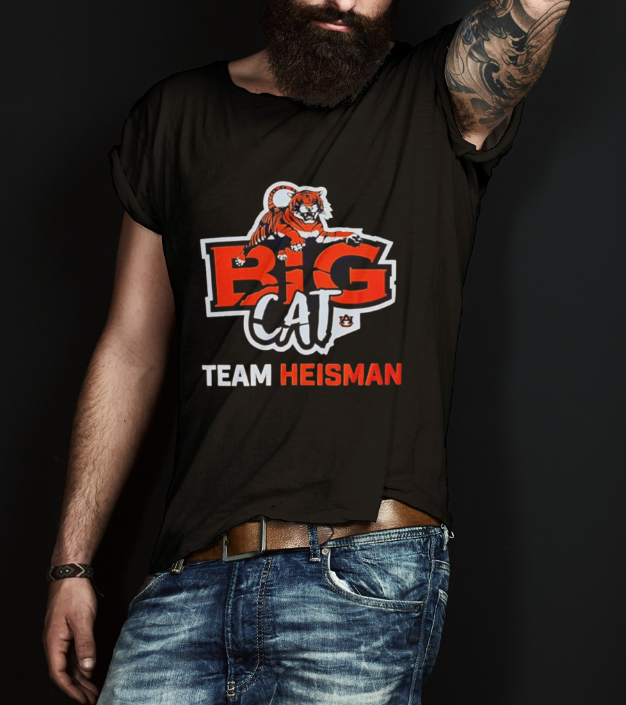 Auburn Big Cat Tiger Team Heisman T-Shirt