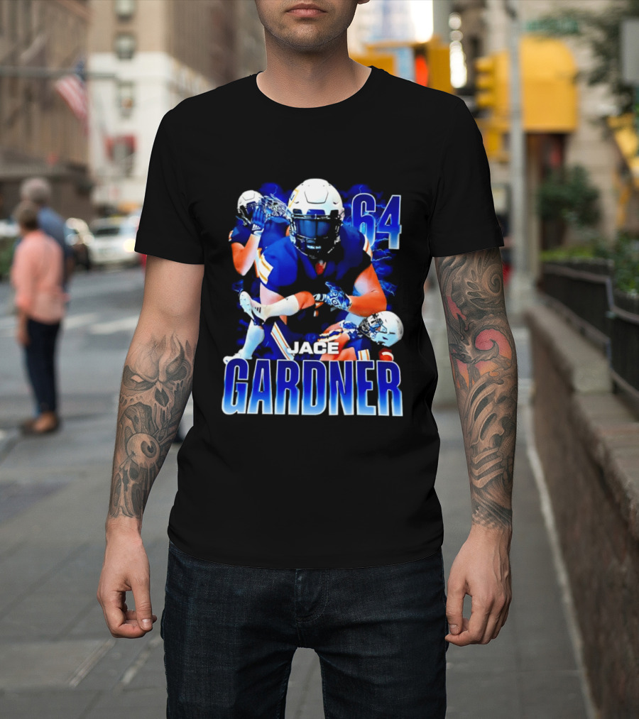 Jace Gardner 64 Football Lightning Sports T-Shirt