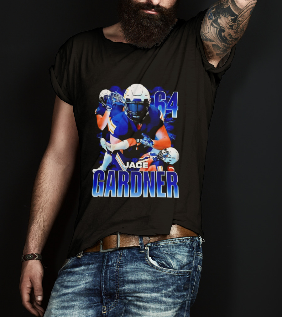 Jace Gardner 64 Football Lightning Sports T-Shirt