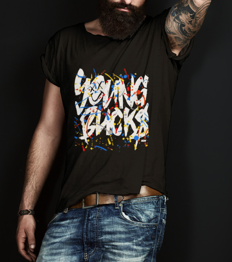 Young Bucks Colorful Splatter Street T-Shirt