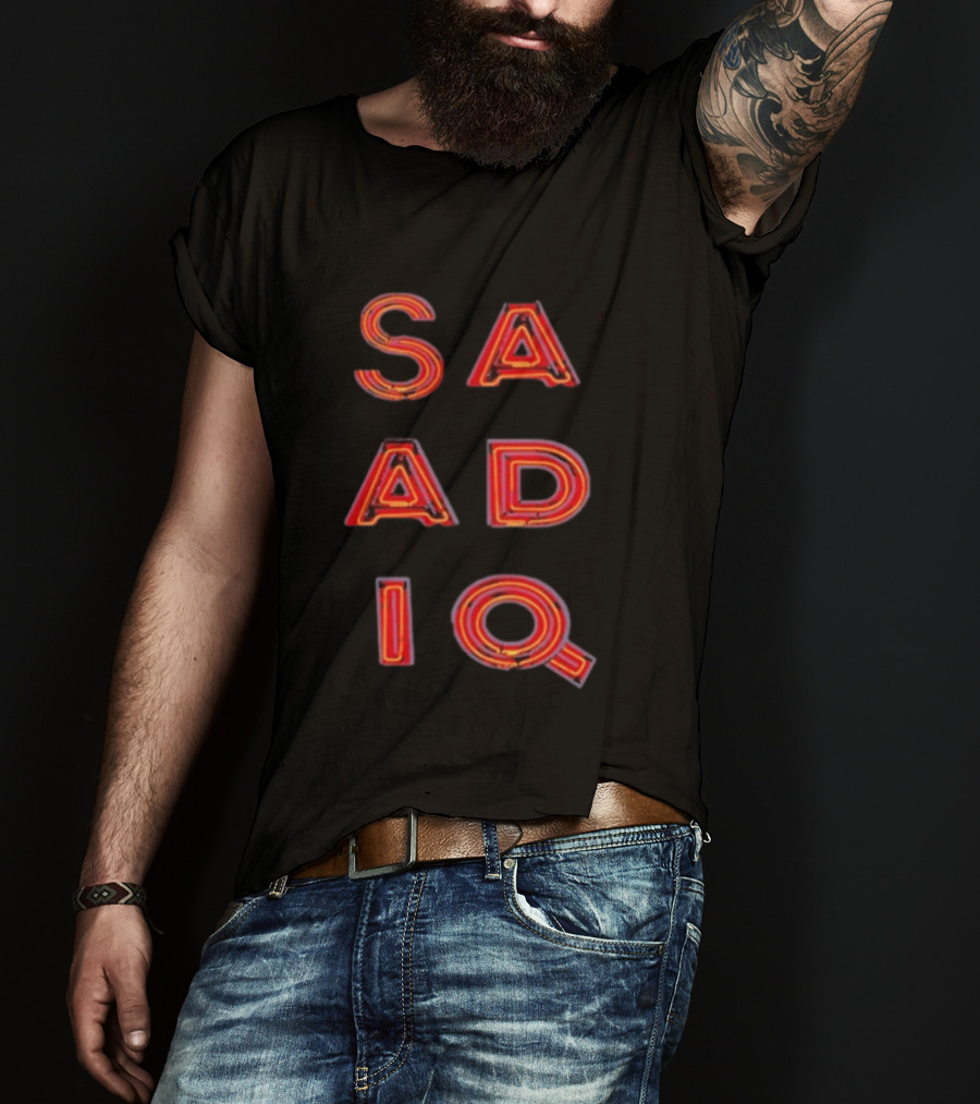 Raphael Saadiq Neon Stacked Letters T-Shirt