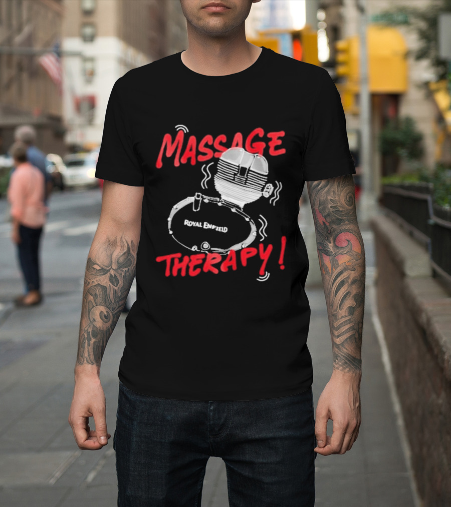 Srinivas Ganesh Royal Enfield Massage Therapy T-Shirt