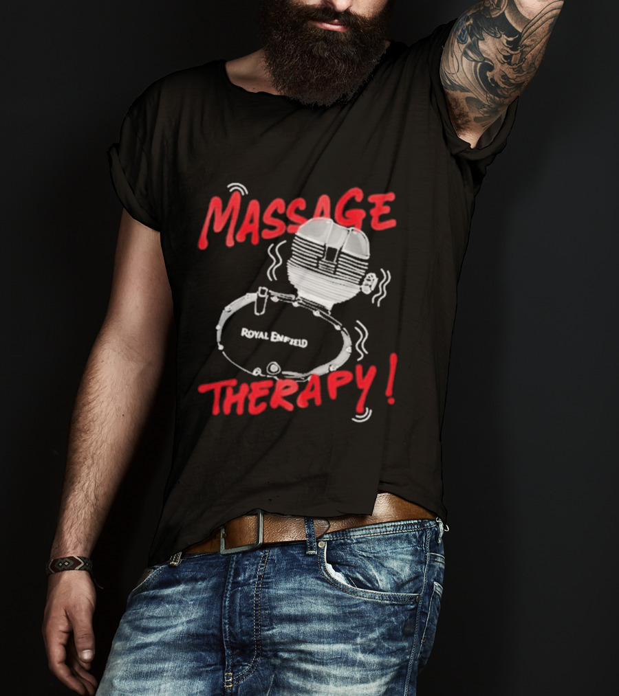 Srinivas Ganesh Royal Enfield Massage Therapy T-Shirt