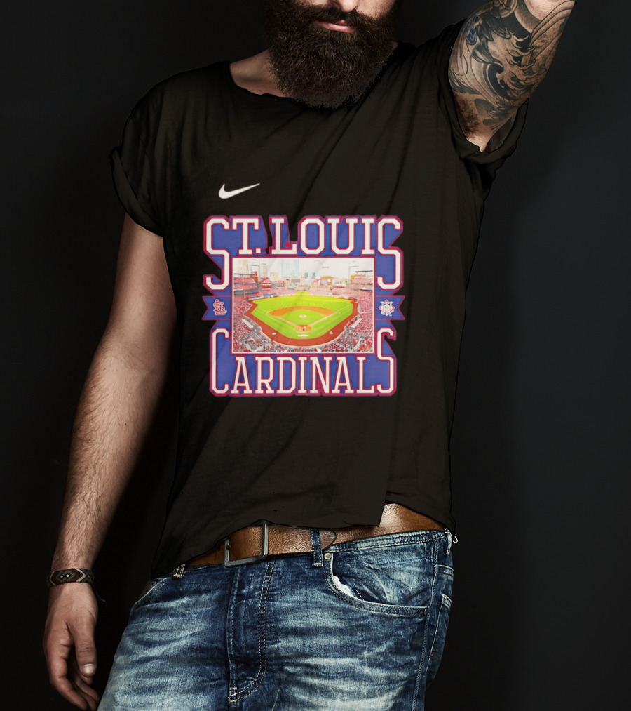 St. Louis Cardinals Baseball Stadium Nike MLB T-Shirt