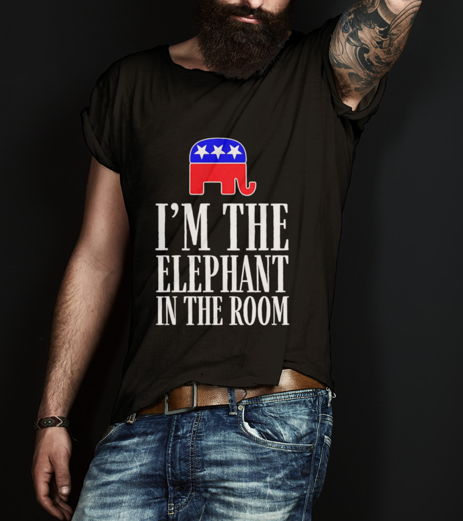 I'm The Elephant In The Room Republican Party Symbol Stars T-Shirt