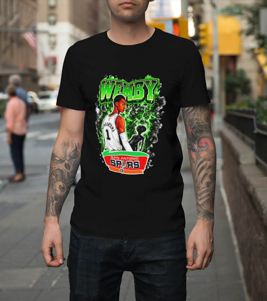 Wemby Victor Wembanyama San Antonio Spurs Alien T-Shirt