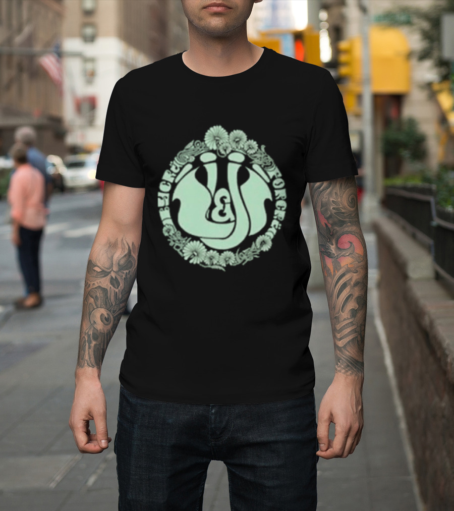Massenomics Unpaid And Underrated Flowered Circular T-Shirt