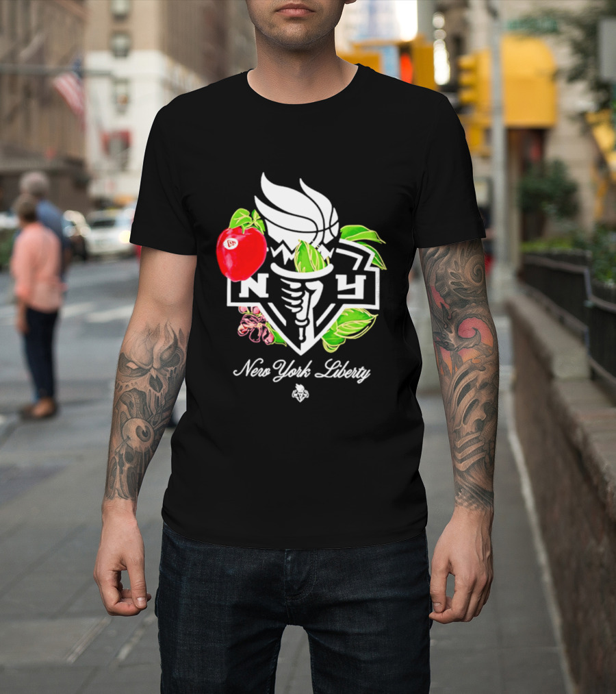 New York Liberty Floral Fruit Capsule Collection T-Shirt