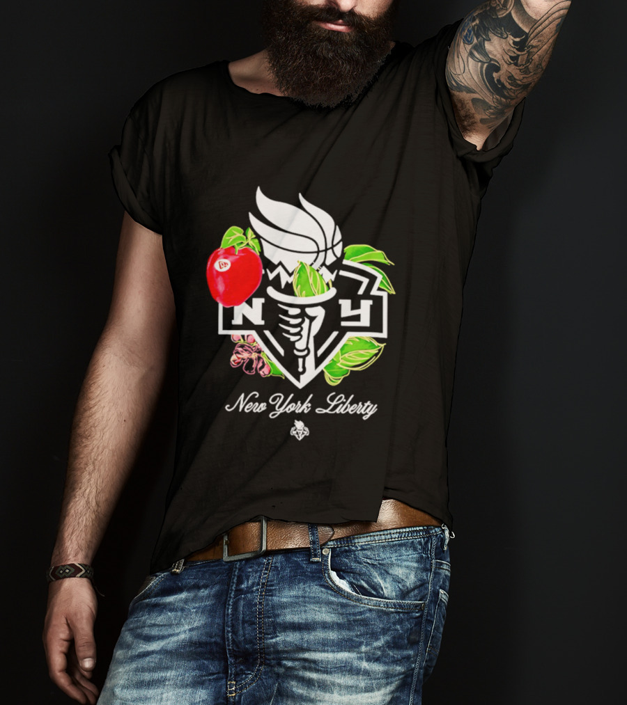 New York Liberty Floral Fruit Capsule Collection T-Shirt