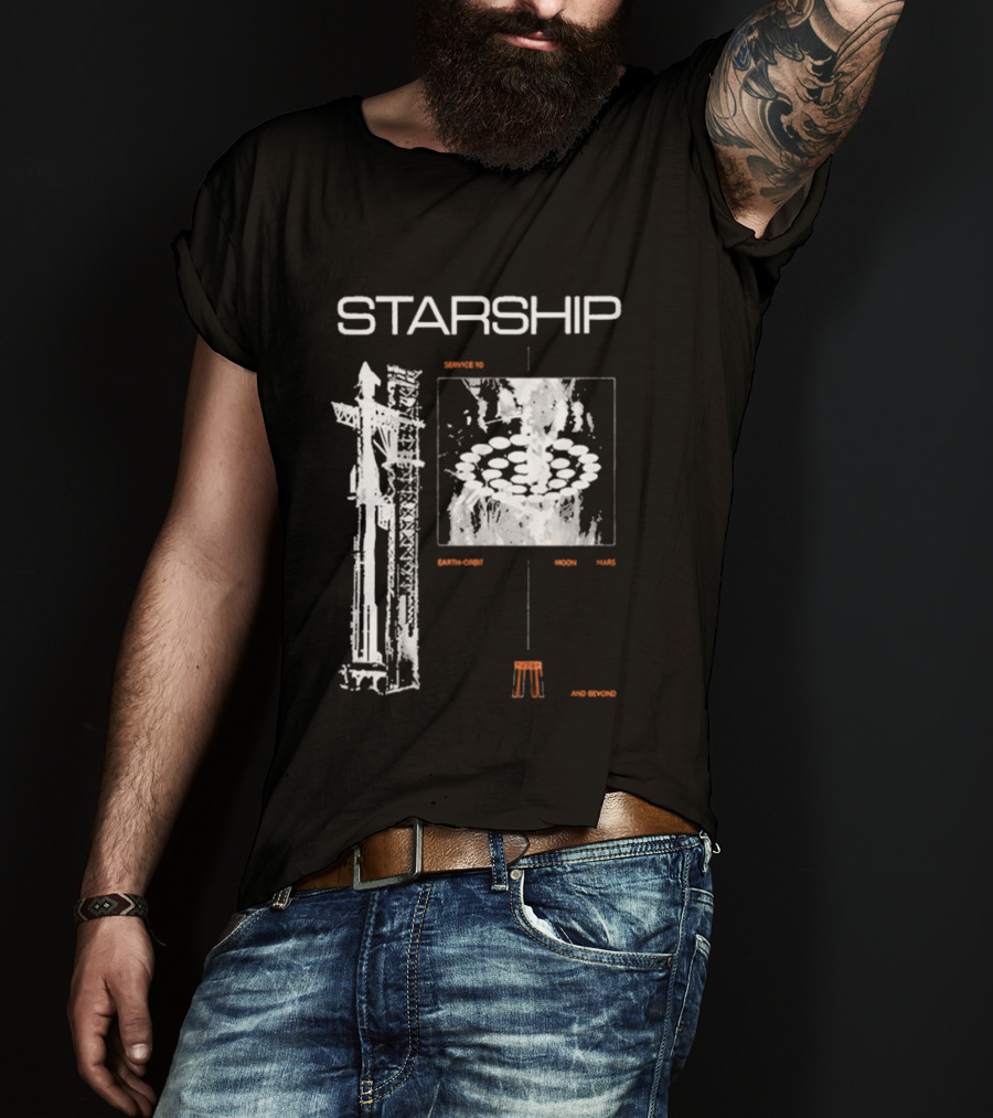 Nicki Minaj Starship Launch Countdown Starbase Flight 12 T-Shirt