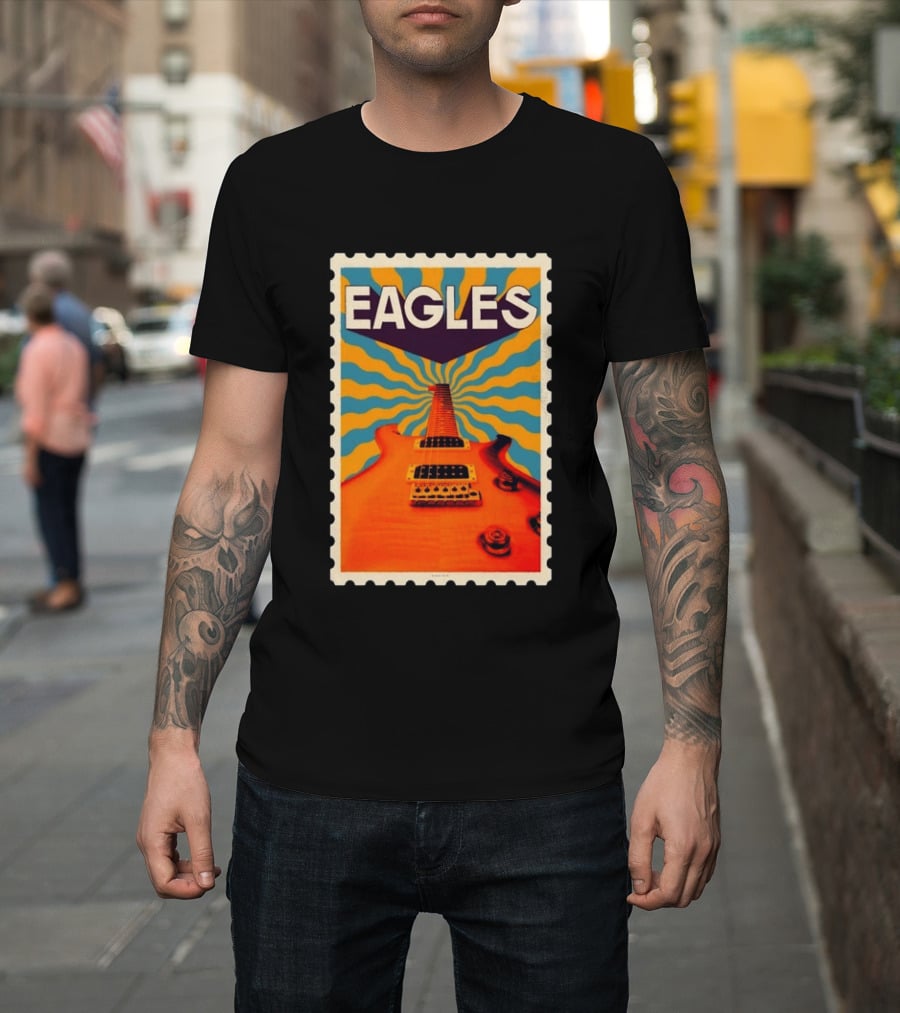 Eagles May 2026 Tour US Psychedelic Guitar Visual T-Shirt