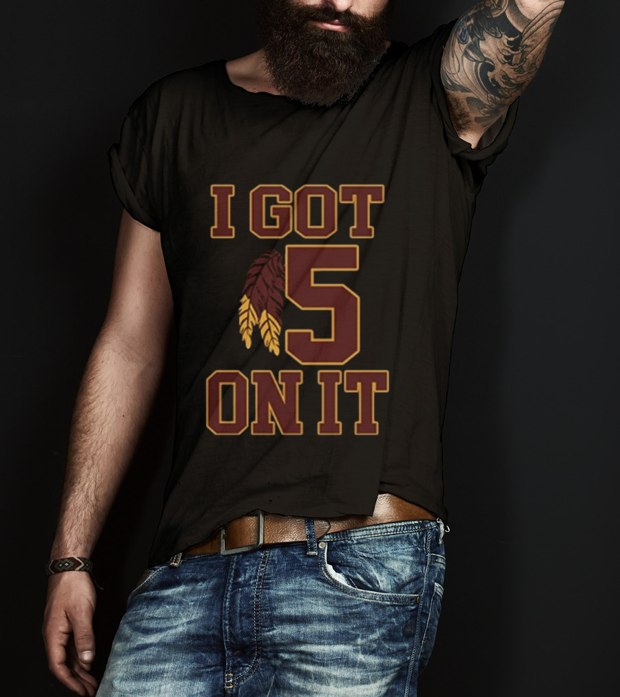 I Got 5 On It Football Feather Element T-Shirt