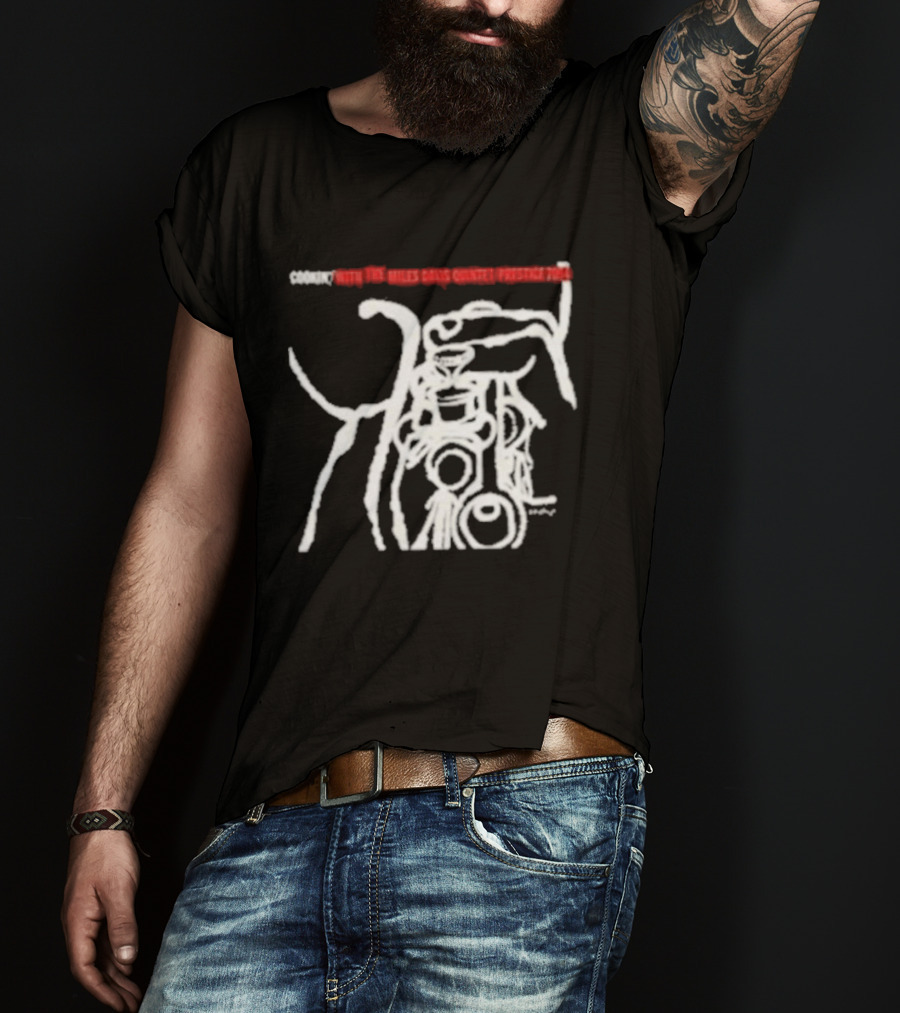 Miles Davis Quintet Cookin' Abstract Line T-Shirt