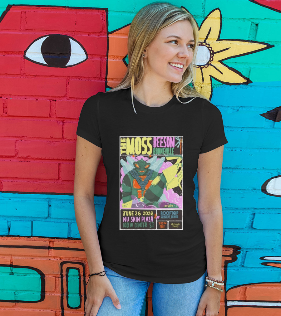 The Moss Beeson Bonneville Nu Skin Plaza Provo Rooftop Concert Series June 26 2026 T-Shirt
