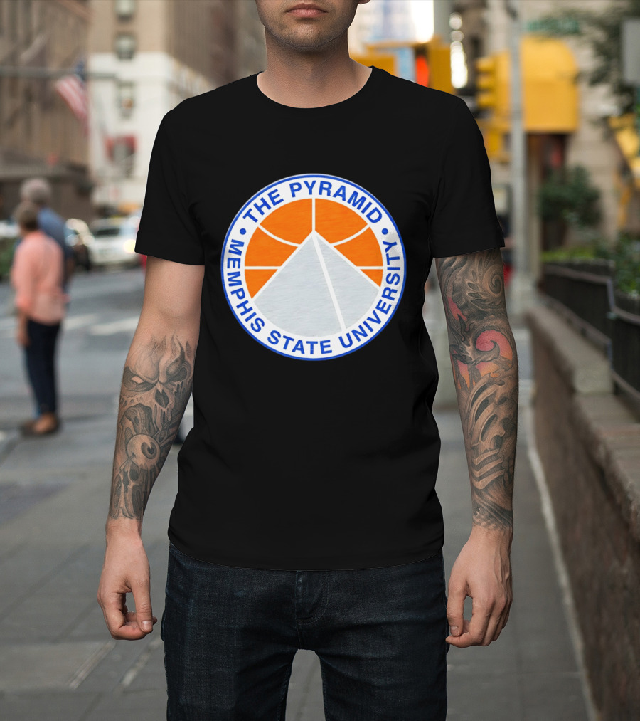 The Pyramid Memphis State University Basketball T-Shirt