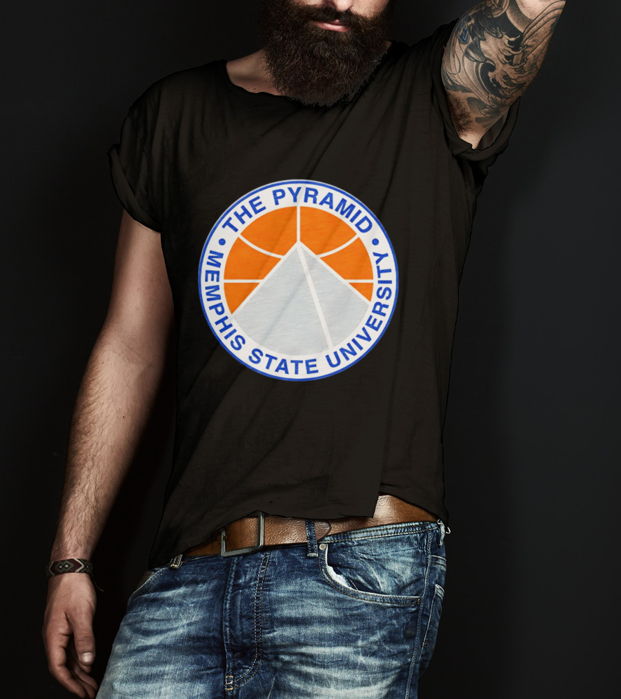 The Pyramid Memphis State University Basketball T-Shirt
