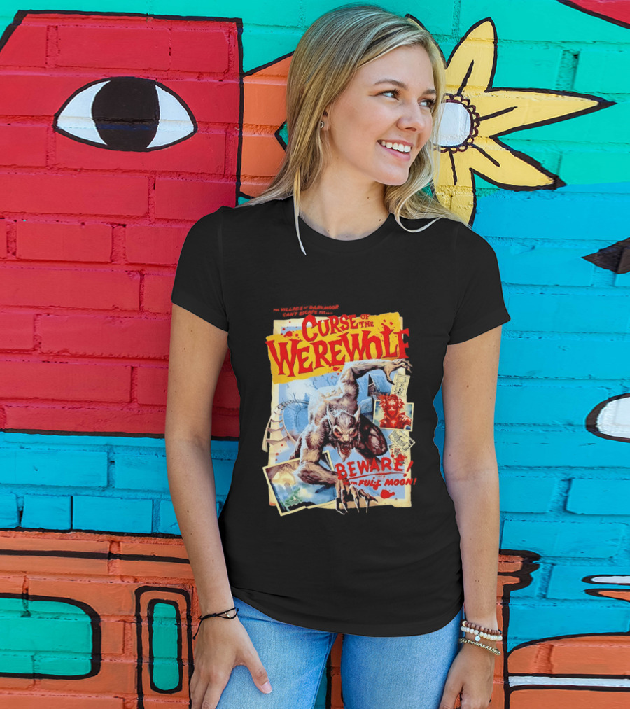 Curse Of The Werewolf Beware Full Moon Monster Attack T-Shirt