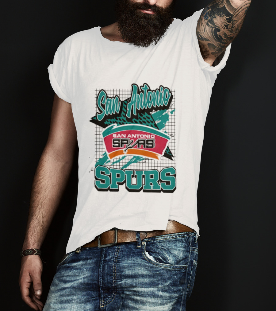 San Antonio Spurs NBA Retro Style San Antonio Spurs Memphis Spurs T-Shirt
