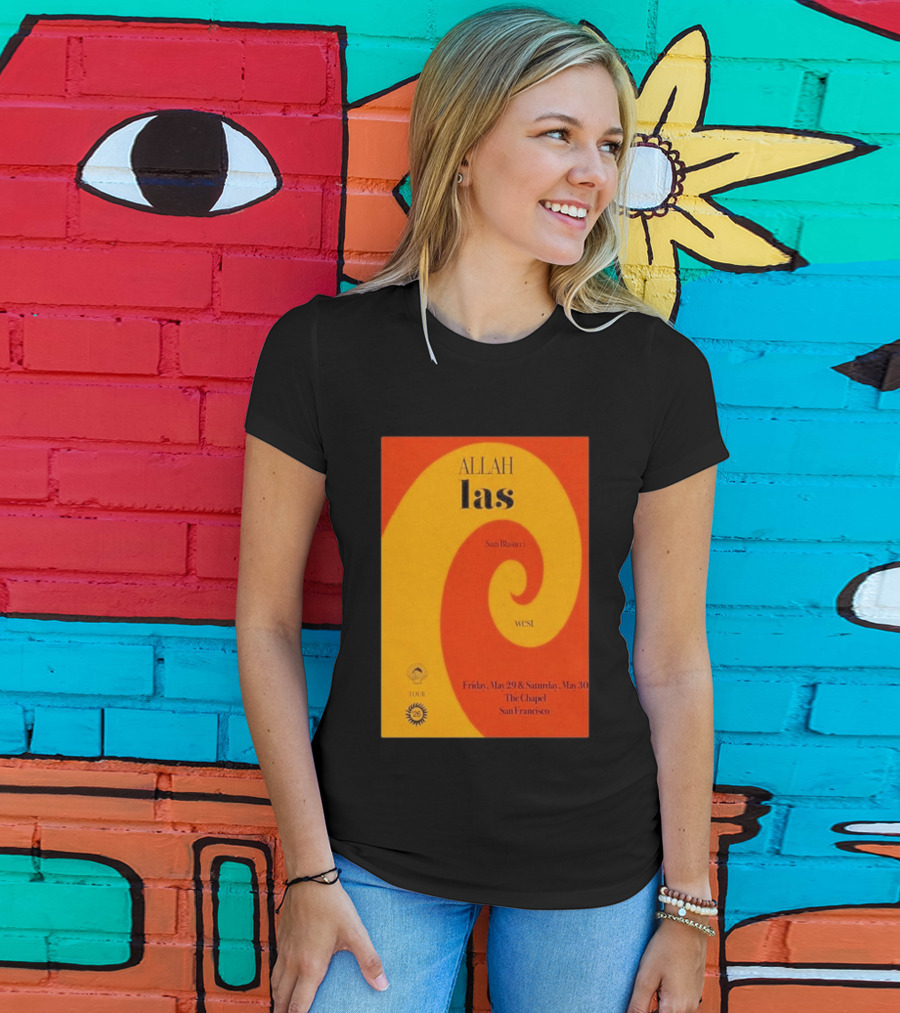 Allah Las Sam Blasucci The Chapel San Francisco May 29 30 2026 Tour West T-Shirt