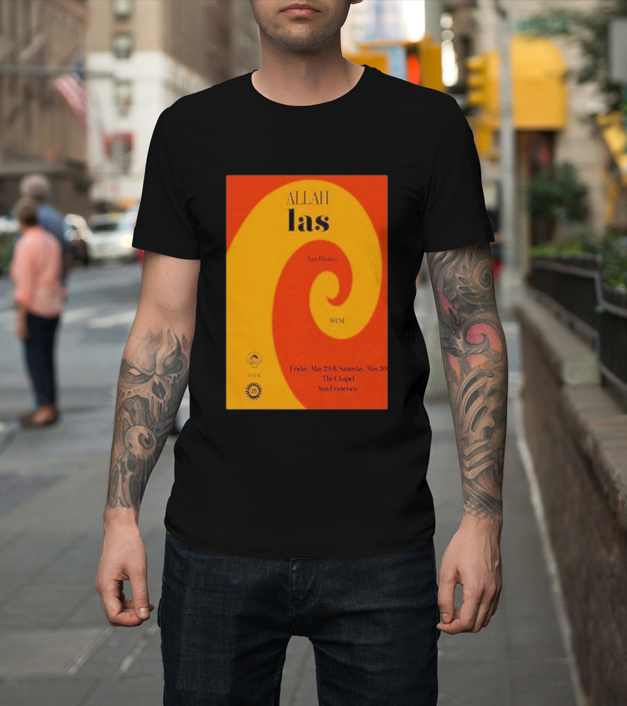 Allah Las Sam Blasucci The Chapel San Francisco May 29 30 2026 Tour West T-Shirt