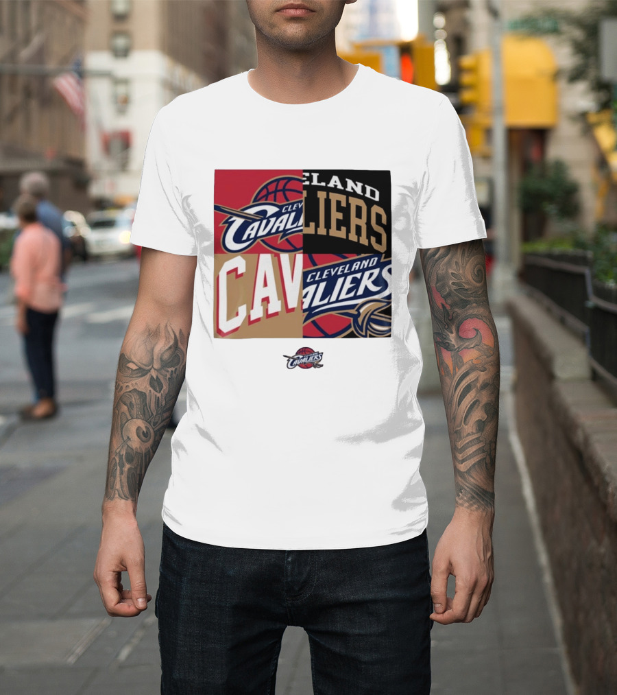 Cleveland Cavaliers Block New Era Iconic Logo Collage T-Shirt