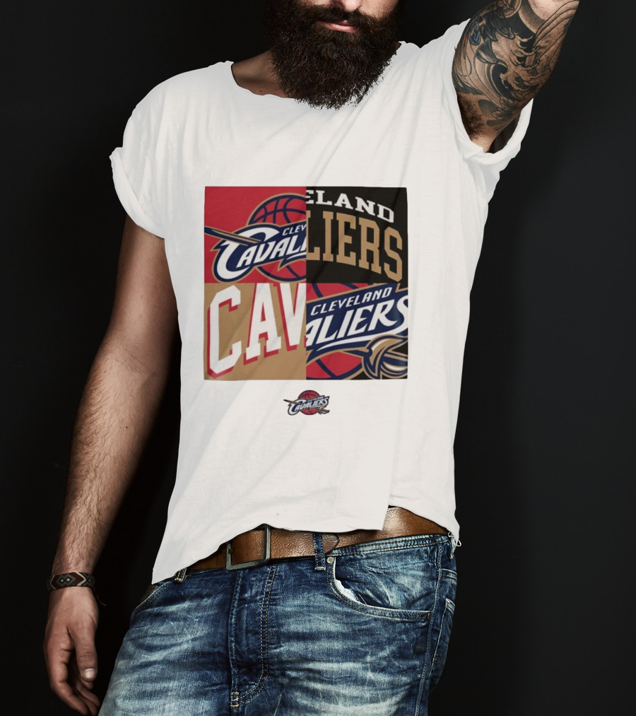 Cleveland Cavaliers Block New Era Iconic Logo Collage T-Shirt