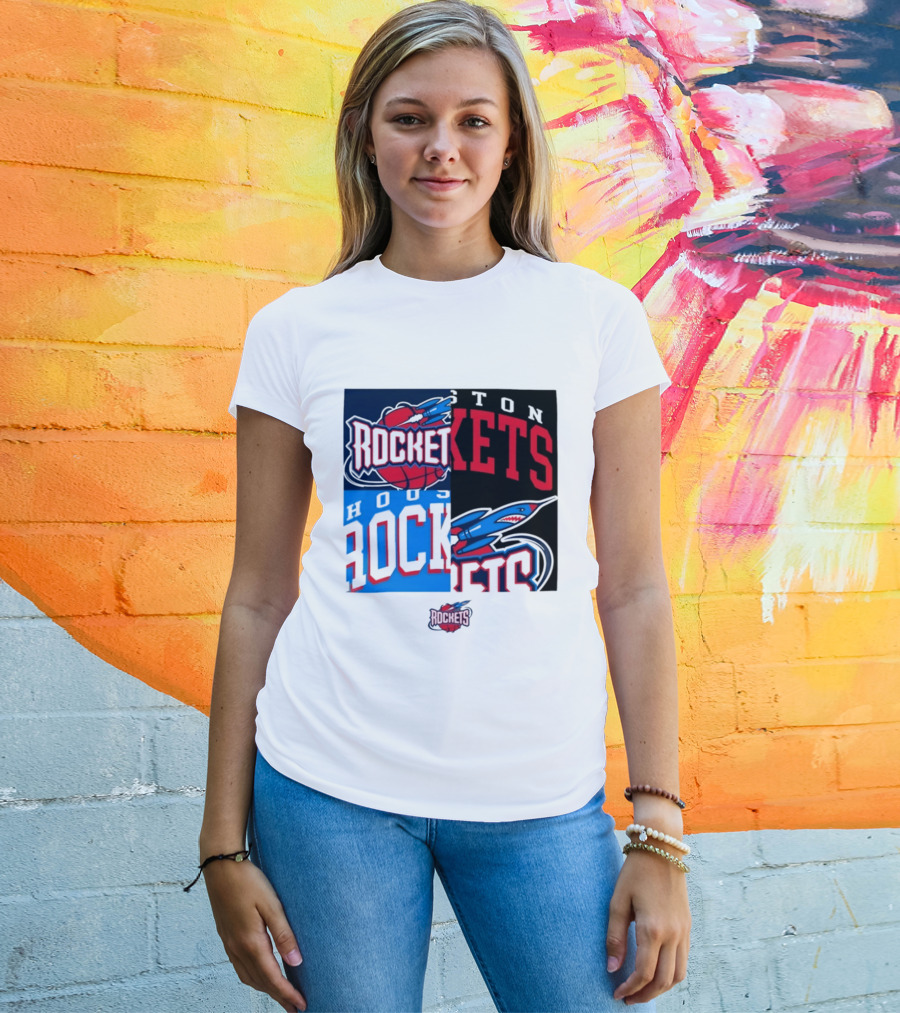 Houston Rockets New Era Block Basketball Team T-Shirt