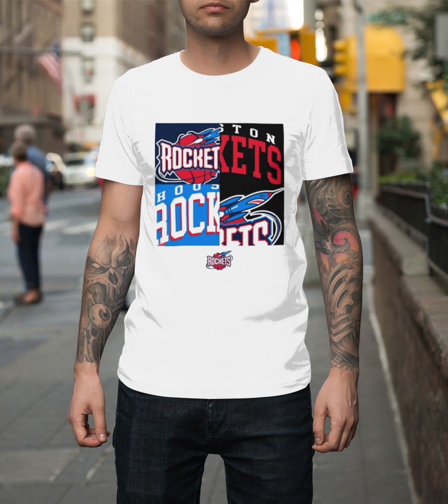 Houston Rockets New Era Block Basketball Team T-Shirt
