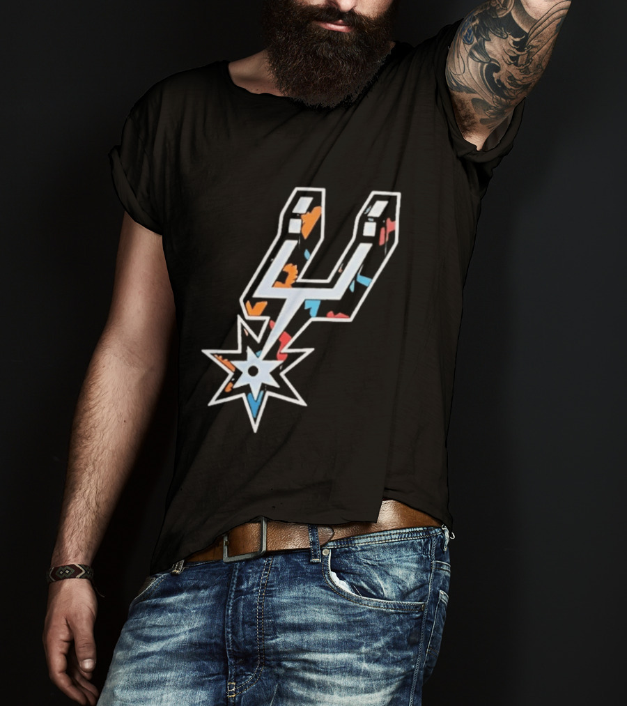 San Antonio Spurs Fiesta Colors NBA T-Shirt
