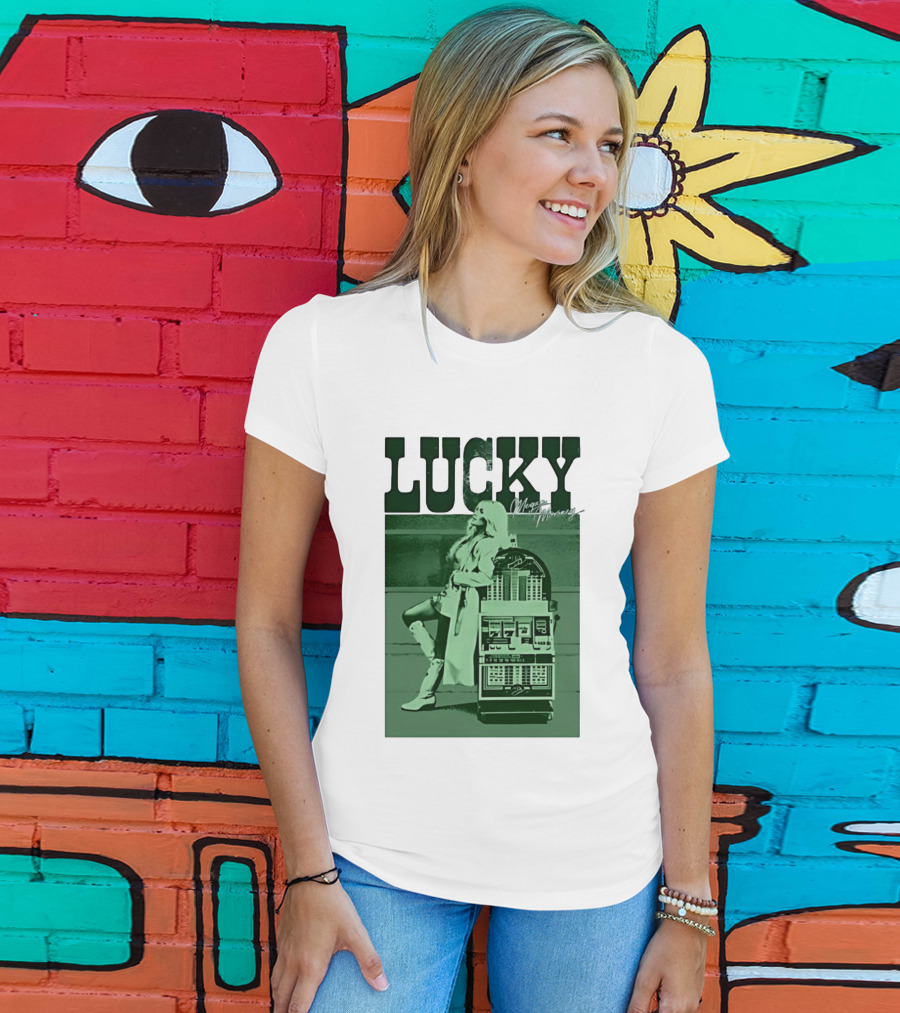 Megan Moroney LUCKY Retro Slot Machine T-Shirt