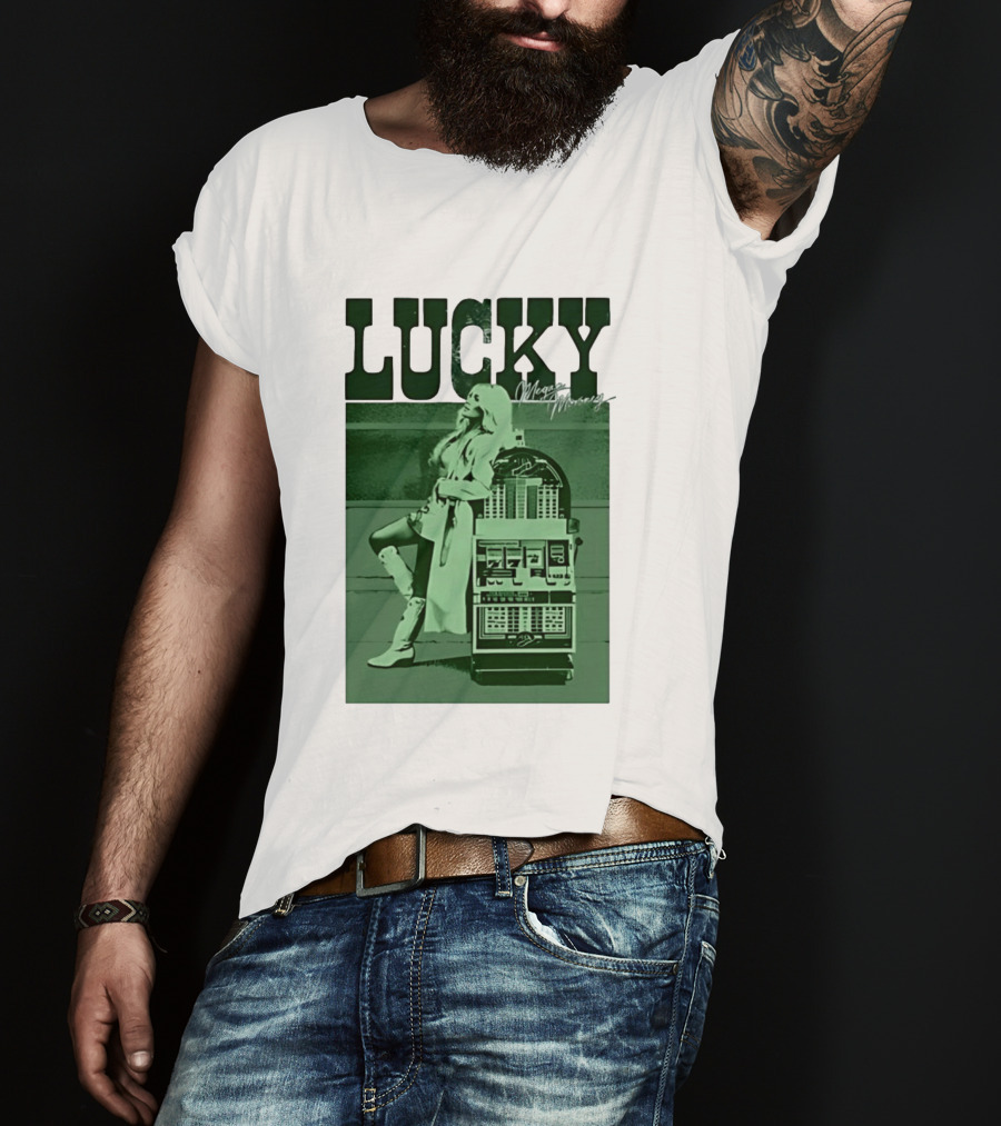 Megan Moroney LUCKY Retro Slot Machine T-Shirt